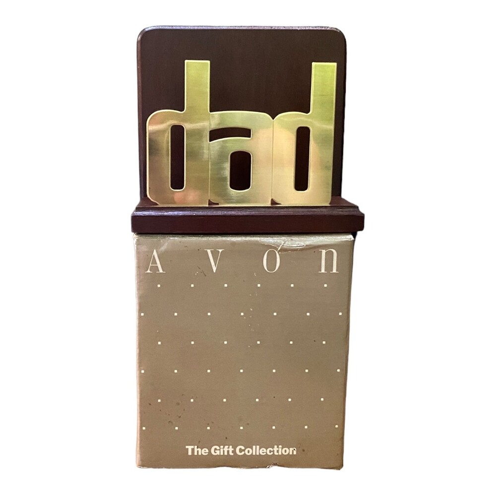 Vtg 80s Avon The Gift Collection "DAD" Letter Holder